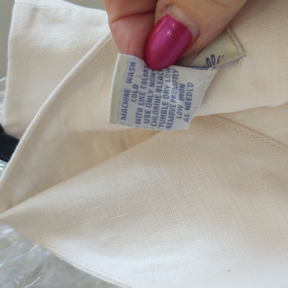 Odille white linen a line skirt size 6 - Picture 6 of 6